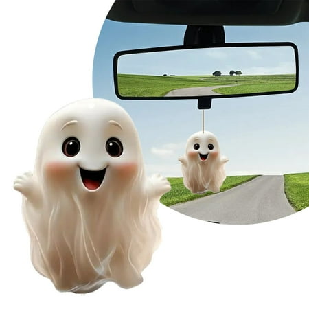 

Car Ornament Car | Scary Pumpkin Man | Car Charm Scary Car Companion | Decoration Car Hangings Accessories For Women Men round Stained Glass Window Panel Pencil Ornament Glass Wall Necklace Hanger
