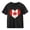 Black, variant on Girls Canadian Flag Heart T-Shirt Kids Red Canada Day Distressed Vintage Cotton Short Sleeve Crew Neck,Size 4 T