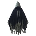 thumbnail image 4 of Capa con capucha perfecl disfraz Halloween Grim Reaper fi verde oscuro, 4 of 8