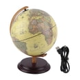 thumbnail image 3 of World Globe,25CM 3D Antique Globe Small Globe Antique Globe Smart Functionality, 3 of 8