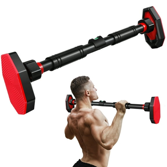 IMIKEYA Indoor Fitness Pull Up Bar with Ergonomic Handles for Upper Body Strength Training