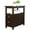 Brown, variant on HomGarden 2 Drawers Wood End Table Narrow Sofa Side Table W/Storage for Living Room Bedroom, Brown