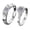 Love for a lifetime Girl Ring (Platinum), variant on Moissanite Ring in Silver Heart Design, Stylish Couple's Diamond Ring