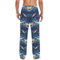 thumbnail image 4 of Cotton Mens PJ Pajama Pants Bottoms Waistband Sleepwear with Pockets Space Pixel Style, 4 of 7