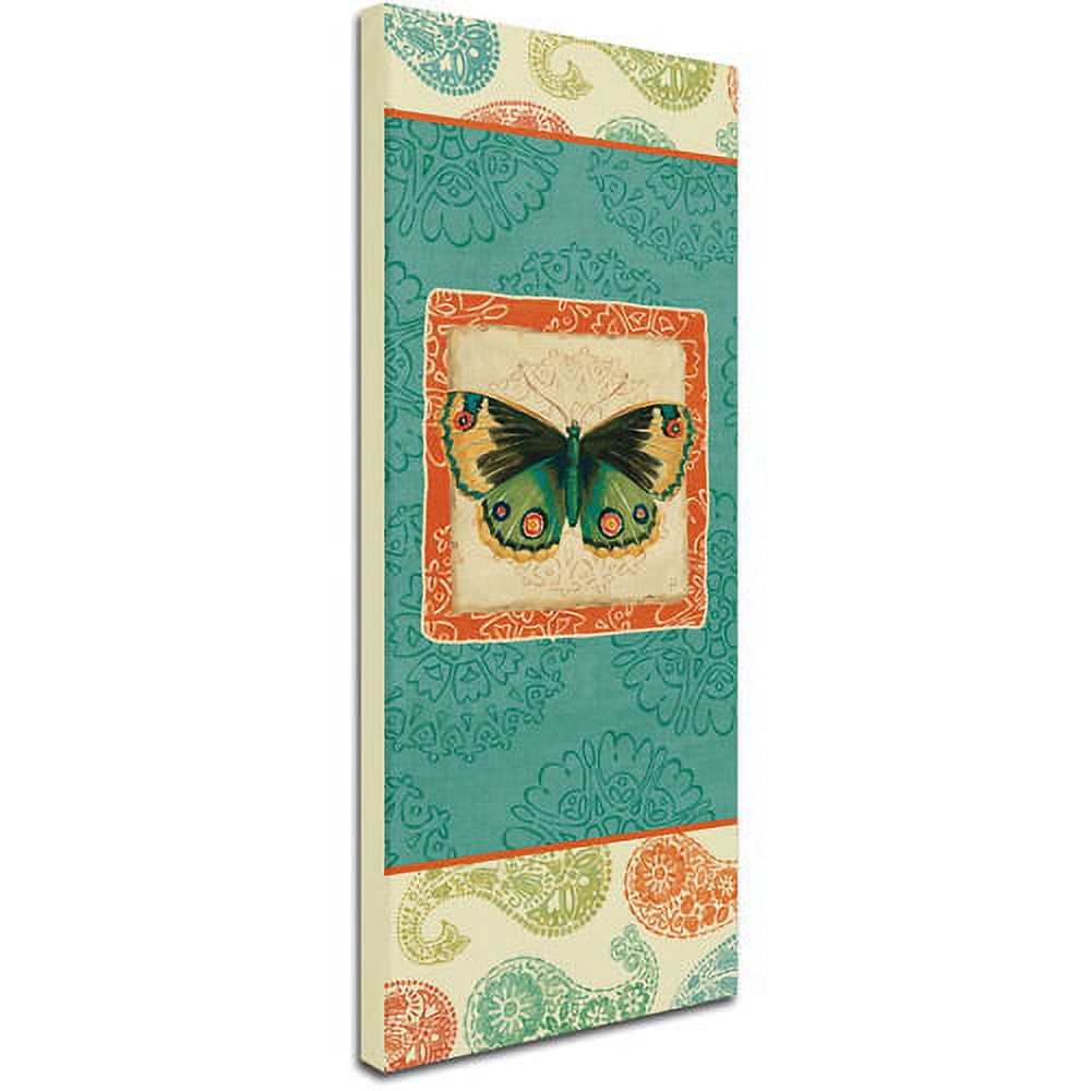 Trademark Fine Art "Folk Floral VI" Canvas Art by Daphne Brissonnet