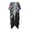 Bloom, variant on Dark Leopard Print Bathing Suit Cover Up Half Sleeve Polyester Flowy Long Kimono Swimsuit Cover Up
