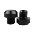 thumbnail image 1 of jinwen 2Pcs CNC Aluminium M10x1.25 Rétroviseur Filetage Bouchons Vis S Rétroviseur Noir, 1 of 8