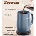 thumbnail image 3 of Taza de café térmica Kepwam T2-Plus 590 ml batería de 8 h, 3 of 8