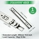 thumbnail image 3 of Uxcell 1-Par de Deslizadores de Cajón de Cierre Suave, 9.8" Deslizadores de Cajón de Rodamiento de Bolas de Extensión Completa 3 Pliegues 33lb [Plata], 3 of 7