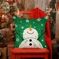 thumbnail image 2 of Red Christmas Pillow Covers 18x18 Set of 4 for Christmas Decorations Merry Christmas Tree Believe Snowflake Winter Holiday Decor Throw Cushion Case for Home Couch, 2 of 6