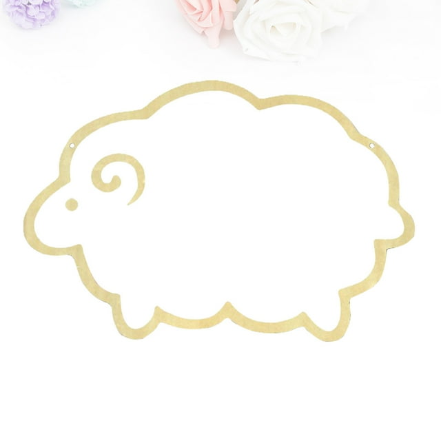 HEALEEP Petit Miroir Mural Forme de Mouton Acrylique Reflet sur Verre 1 Ensemble