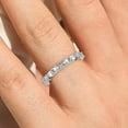 thumbnail image 4 of Radhe Diamond Moissanite Band 10k White Gold, 4 of 4