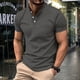 thumbnail image 2 of Camiseta de Moda con Botón de Solapa de Color Sólido de Manga Larga Superior para Hombres, Camiseta Casual para el Ocio, las Compras, el Trabajo Y el Uso de Primavera E Invierno, 2 of 6