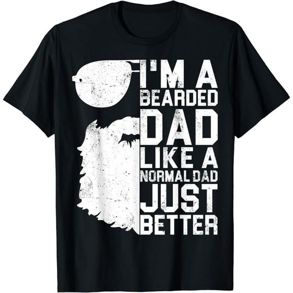 Bearded Dad Shirt Funny Beard Humor Father's Day Gift Idea
