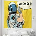 thumbnail image 1 of Astronaut Tapestry, Astronaut Version of We Can Do It Feminism Science Space Corps Comic Character, Fabric Wall Hanging Decor for Bedroom Living Room Dorm, 5 Sizes, Multicolor, by Ambesonne, 1 of 1