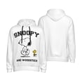 thumbnail image 2 of Sudadera con capucha de Snoopy y Charlie Brown para hombre y mujer, sudadera de manga larga con estampado de Peanuts, camisa con capucha y cordón con bolsillo tipo canguro, 2 of 4