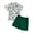 style-01 Green, variant on Gubotare Clothes for Baby Boy Toddler Baby Boy Summer Clothes Funny Pattren Letter Short Sleeve Button Down Shirt with Shorts 2 Peices Outfits (Green,Size 2-3 Years)