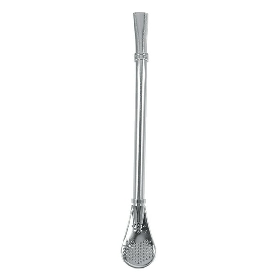 BORDSTRACT Bombilla Filtered Spoon，Yerba Mate Gourd，Bombilla，Yerba Mate Straw.,Stainless Steel Yerba Mate Tea Gourd Bombilla Drinking Straw Filtered Spoon Silver, Drinking Straw Bombilla