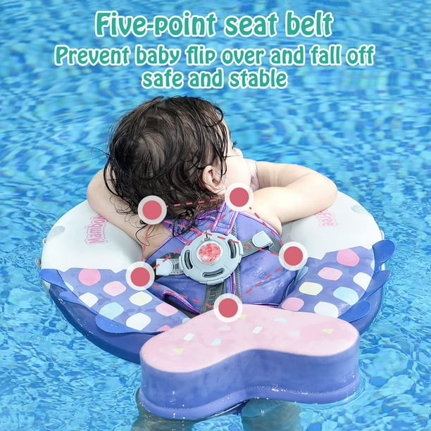 Mambobaby Flotador De Natación No Inflable Para Bebés De 3 A 24 Meses – Con Tejido Amable Con La Piel Y Cierre De Seguridad