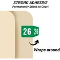 thumbnail image 3 of 2026 Year Labels, Green, Compatible with Smead SMYM Series,  2026 Chart Stickers, Made Year Labels for End Tab File Folders, 500/Roll, 1/2" x 1" - Small Size, 3 of 9