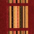 thumbnail image 1 of Ahgly Company Indoor Square Abstract Orange Contemporary Area Rugs, 4' Square, 1 of 1