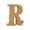 R, variant on EverydayNest Natural Wooden Letter Sign,10cm MDF Alphabet Block for DIY Crafts Wedding Birthday Party Home Decor,Blank Wood Stand