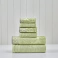 thumbnail image 2 of Modern Threads Damask Jacquard 6-Piece Cotton Bath Towel Set with Embellished Borders, Sage, 2 of 4
