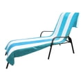 thumbnail image 2 of Cotton Cabana Stripe Standard Size Chaise Lounge Chair Cover, 2 of 10