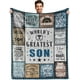 thumbnail image 1 of LHSHID Best Son Gifts from Mom Dad to My Son Gifts Birthday Gifts for Son Son Gifts for Christmas Fathers Day Son Blanket 30"x40", 1 of 6