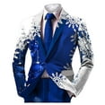 thumbnail image 1 of Men's & Suit Jackets Boho Retro Ethnic Style Two Button Open Front Business Casual Jacket for Men, 1 of 3