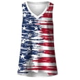 thumbnail image 3 of Vetsdori Work Clothes for Women's 4th of July Casual Tshirts Sleeveless Summer Red White and Blue Fashion Independence Day Camisole Juniors Tops Patriotic, 3 of 5
