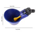 thumbnail image 4 of Automatic Poultry Watering Bowls - 20pcs Chicken Water Cups for Quail, Pigeons, Hen, Turkeys, and Geese (Blue), 4 of 5