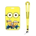 thumbnail image 5 of Portatarjetas de Minions con cordón, colgante de Minion, estuche de papelería para estudiantes, llavero, estuche para tarjetas de identificación de Bob, Joel, Kevin, figuras de Anime, juguete, 5 of 5