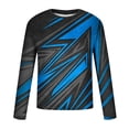 thumbnail image 5 of ZCFZJW Mens Fall Graphic T-Shirts Casual Long Sleeve Funny 3D Novelty Graphic Crewneck Pullover Tops Loose Lightweight Comfy Baggy Workout Tees Sweatshirt Blue XXXXL, 5 of 5