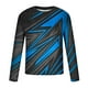 thumbnail image 5 of Blusas y camisas de manga larga con cuello redondo para hombre, blusa informal de manga larga con cuello redondo y estampado de rayas, blusa de poliéster para hombre, 5 of 5