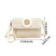 thumbnail image 3 of YiJuHui Woven Straw Crossbody Bag for Women, Summer Shoulder Purse with Adjustable Strap, Lightweight Handbag for Travel Daily Use Holiday Beach Vacation, 3 of 6