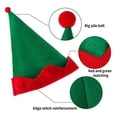 thumbnail image 3 of YUUZONE Classic Red and Green Christmas Hat Santa Claus Hat Pointed Elf Hat for Vacation, 3 of 12