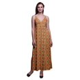 thumbnail image 1 of Bimba Robe Longue Maxi Bohème à Bretelles Sans Manches Imprimée pour Femme - Moyen, 1 of 6