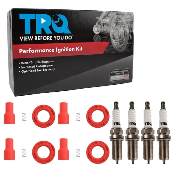 TRQ Ignition Coil & Spark Plug Kit 8 Piece Fits 2005-2010 Scion tC Lexus HS250h 2002-2011 Toyota Camry 2009-2010 Corolla Matrix 2001-2007 Highlander 2001-2008 RAV4 2002-2007 Solara