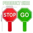 10PCS Reversible Stop and Go Sign Handheld Stop Go Sign Double Sided ...