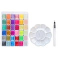 thumbnail image 1 of Kit Pintura Acuarelas 24/36/48/60 Colores Con Cepillo para Arte, 1 of 9