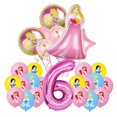 thumbnail image 1 of Disney Décoration de Table Ballon Fête d'Anniversaire Thème Princess Rose, 1 of 6