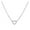 Silver, variant on SIfdSeng Heart Zircon Pendant Rhinestone Necklace Zircon Heart Necklaces Chain Jewelry for Women Girls Heart Pendant Necklace