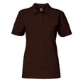 thumbnail image 1 of Gildan - Polo de manga corta de doble piqué para mujer (Chocolate Oscuro), 1 of 2