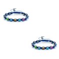 thumbnail image 2 of Cuerda tejida Sonducket Accesorios populares femeninos Cadena de mano Desgaste Azul 2Conjunto, 2 of 6