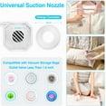 thumbnail image 3 of Cordless Electric Pump for Vacuum Storage Bags Travel Air Pump for Various Space Saver Bags Portable Rechargable Seal Bag Pump for Compression Clothes, Blanket, Luggage (White), 3 of 4