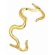 thumbnail image 2 of Brazalete rígido de oro laminado con diseño de ondas abstracto, 2 of 8