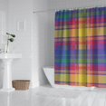 thumbnail image 2 of Multi Color Plaid Checkered Pattern Shower Curtain 84"x72" ,Bathroom Decorative Shower Curtains Set with 12 Hooks,Modern Waterproof Washable Shower Curtain, 2 of 6