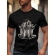 thumbnail image 1 of Men's T-Shirt,Short Sleeve Tee Shirt Casual Tops Cheering Little Raccoon Crew Neck T Shirts for Men, 1 of 8