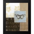 thumbnail image 2 of Wyatt Jr., Norman 12x14 Black Modern Framed Museum Art Print Titled - Chic Butterfly I, 2 of 5